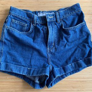 American Apparel High-Waisted Jean Shorts